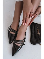Lakované baleríny černá - Sweet Shoes model 22106358 Lakované baleríny černá - Sweet Shoes model 22106358