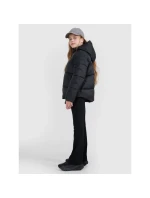 Dievčenská páperová bunda so syntetickou výplňou 4F 4FJRAW25TDJAF0817-20S