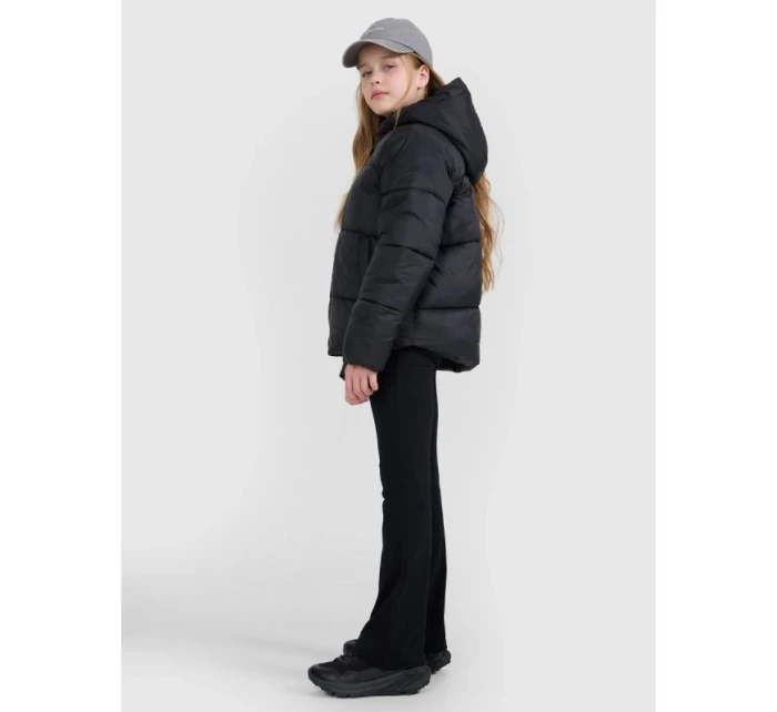 Dievčenská páperová bunda so syntetickou výplňou 4F 4FJRAW25TDJAF0817-20S
