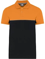 WK WK 210 Pracovné polo tričko s piké vzorom 20.W210 čierna/oranžová WK WK 210 Pracovné polo tričko s piké vzorom 20.W210 čierna/oranžová