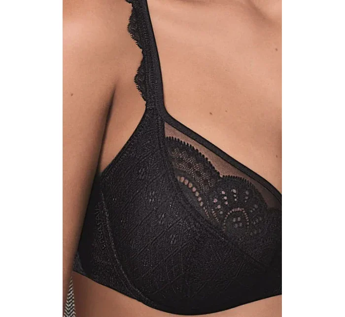 Selma podprsenka s kosticami 5634 čierna - RosaFaia