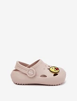 Klapki Dziecięce Piankowe Z Przypinką LEMIGOSE 880 Beżowe