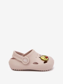 Klapki Dziecięce Piankowe Z Przypinką LEMIGOSE 880 Beżowe