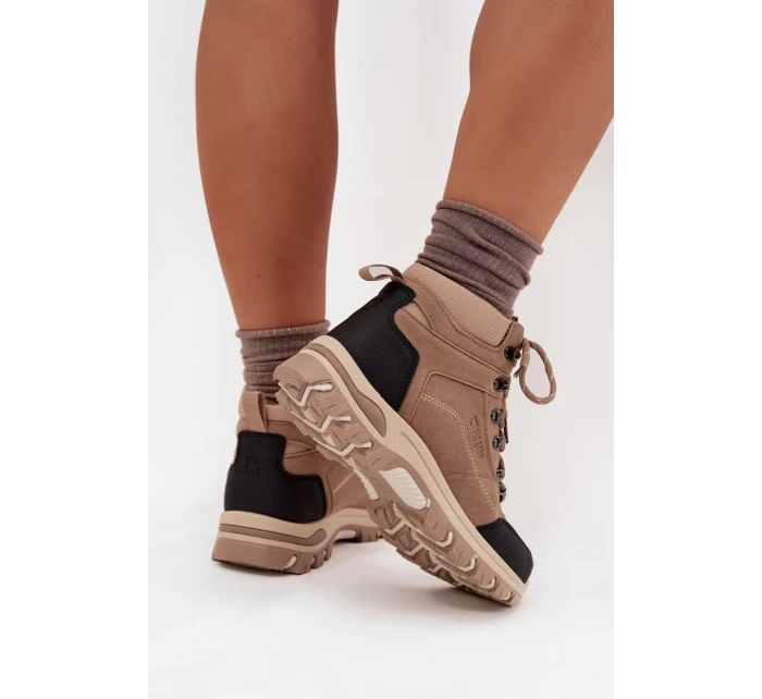 Dámské Trekingové Boty Big Star model 21705988 Béžové - Big Star Shoes Dámské Trekingové Boty Big Star model 21705988 Béžové - Big Star Shoes