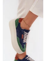 Semišové dámské tenisky na platformě model 21711172 - Zazoo Semišové dámské tenisky na platformě model 21711172 - Zazoo