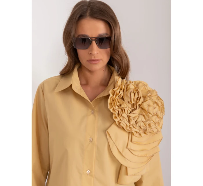 Koszula LK KS model 20095144 ciemny żółty - FPrice