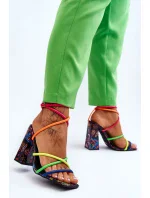 Sandále na podpätku model 193942 Krok vo veľkom štýle