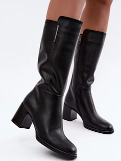 Čižmy na podpätku, model 231599 Step in style