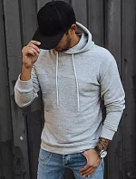 Pánska sivá mikina FashionStreet BX5471