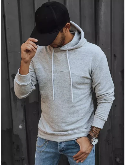 Pánska sivá mikina FashionStreet BX5471