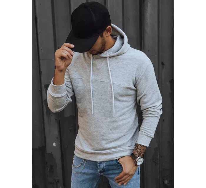 Pánska sivá mikina FashionStreet BX5471