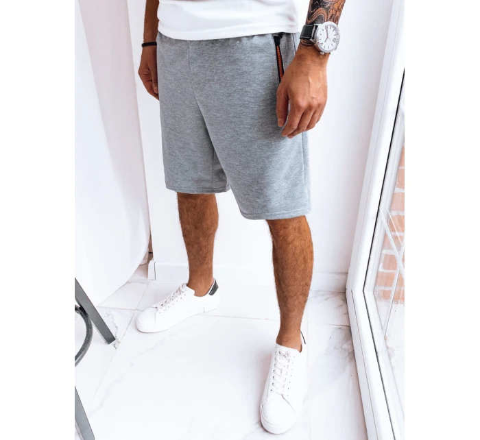 FashionStreet pánske svetlosivé teplákové šortky SX2279