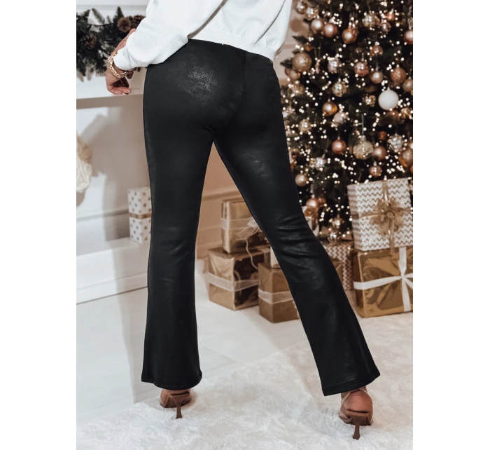 MODPEX dámske voskované čierne nohavice FashionStreet UY2299 MODPEX dámske voskované čierne nohavice FashionStreet UY2299