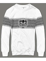 Tenká bílá mikina s potiskem model 18433251 - J.STYLE