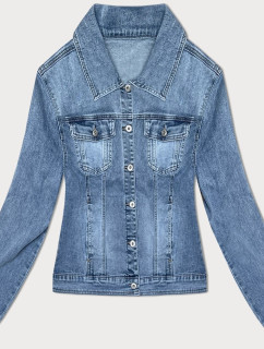 Jednoduchá světle modrá dámská džínová bunda (DL2245L)