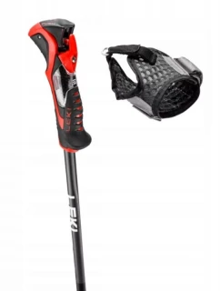 LEKI 3D AIRFOIL čierna/červená 120