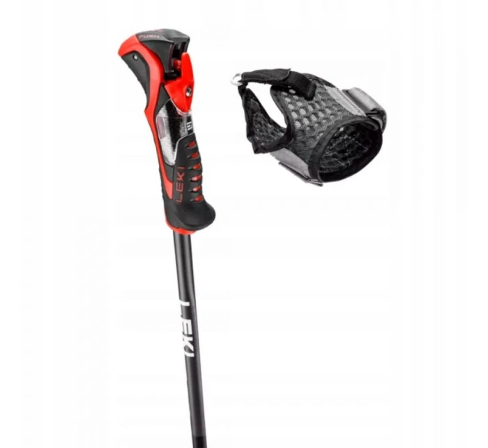 LEKI 3D AIRFOIL čierna/červená 120 LEKI 3D AIRFOIL čierna/červená 120