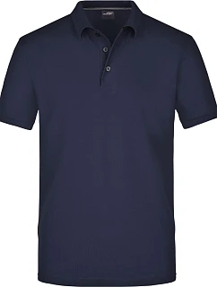 Daiber JN 708 Pánske polo tričko z pima piqué 02.0708, tmavomodré