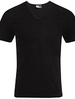 Promodoro 3082 Pánske tričko „Slim Fit“ s výstrihom do V 40.3082 čierne