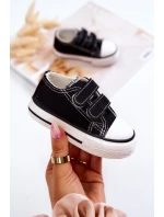 Dziecięce Trampki Na Rzepy Czarne Bernie Dziecięce Trampki Na Rzepy Czarne Bernie