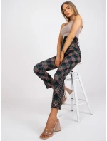 DHJ nohavice SP 3689.08 čierna a zelená