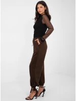 Spodnie IT SP model 21895949 ciemny brązowy - FPrice