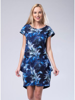 Look Made With Love Šaty 429 Emerald Navy Blue/Print