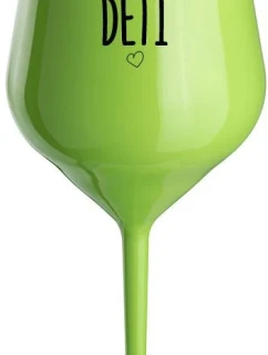 PROTOŽE DĚTI - zelený nerozbitný pohár na víno 470 ml