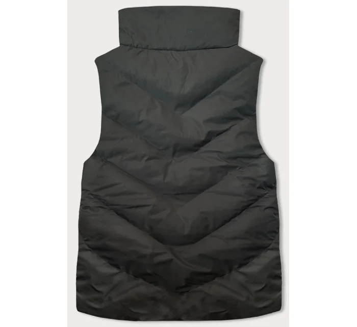 Oboustranná péřová dámská vesta v army barvě model 18823004 - J.STYLE Oboustranná péřová dámská vesta v army barvě model 18823004 - J.STYLE