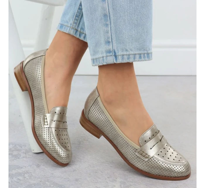 Dámske metalické zlaté Potocki 12581 Dámske metalické zlaté Potocki 12581