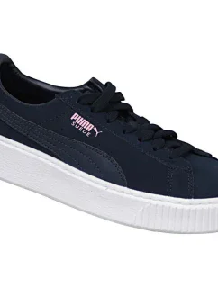 Detské tenisky na platforme Suede 363663-03 Black - Puma