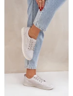 Dámské Kožené Tenisky Šedé model 21684179 - EVENTO