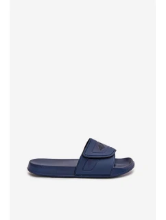 Klapki Męskie Na Rzep 4FMM00FFLIM091-31S Granatowe