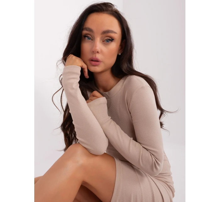 Sukienka RV SK model 18843735 jasny beżowy - FPrice