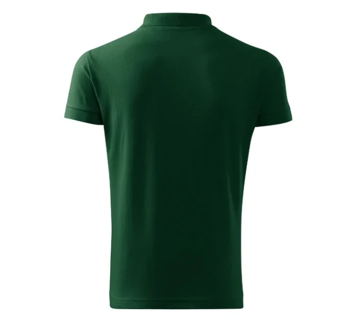 Bavlnené polo tričko tmavozelené