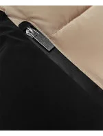 Béžová krátká dámská zimní bunda model 21248307 - S'WEST