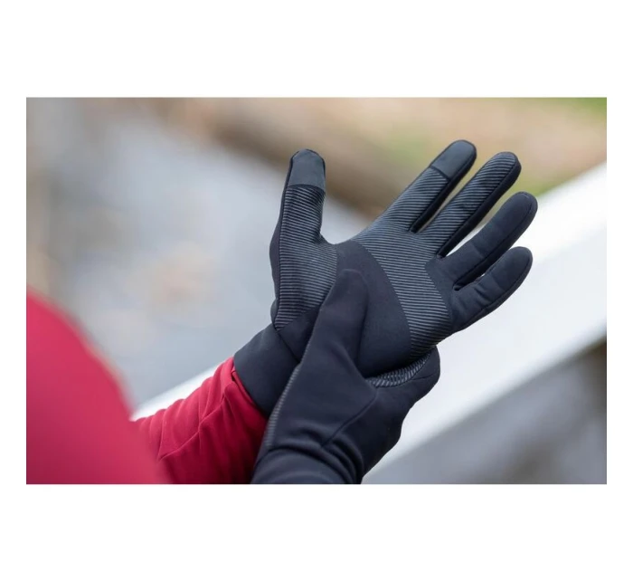 Rogelli ESSENTIAL THERMAL rukavice čierne S Rogelli ESSENTIAL THERMAL rukavice čierne S