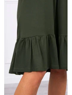 Šaty s model 18744723 páskem khaki - K-Fashion