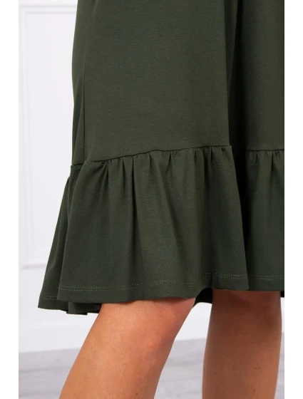 Šaty s model 18744723 páskem khaki - K-Fashion