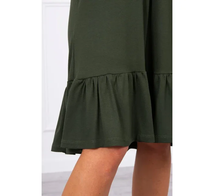 Šaty s model 18744723 páskem khaki - K-Fashion