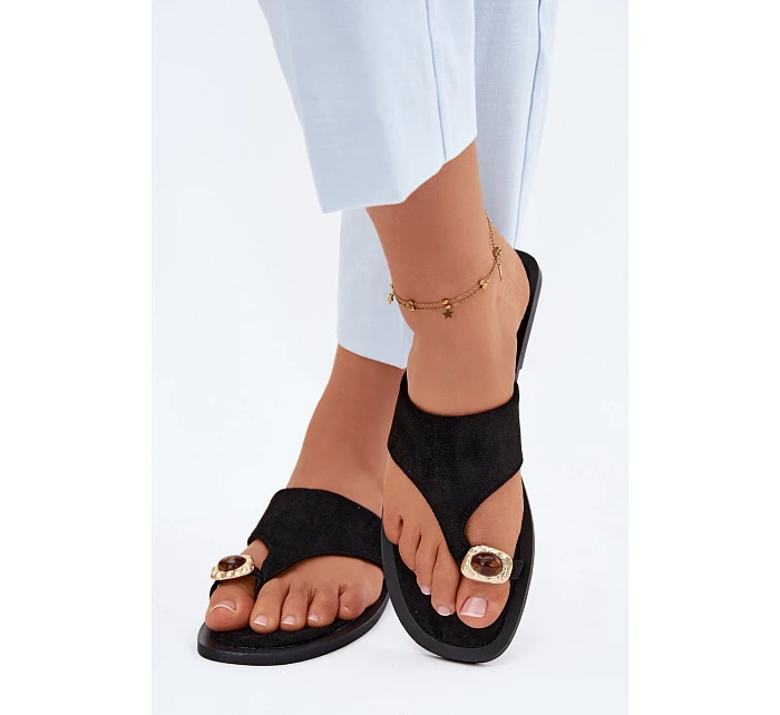 Dámské ploché žabky s ozdobným detailem Fedira