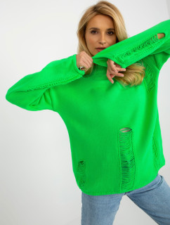 Dámsky sveter BA SW 8043 .03 fluo zelená - FPrice