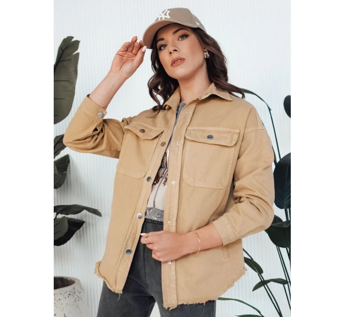 Dámská džínová bunda béžová Dstreet model 21976610 - FashionStreet