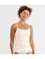 sloggi GO Ribbed Spaghetti Top - WHITE - SLOGGI WHITE - SLOGGI