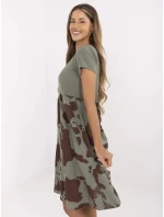 Sukienka DHJ SK model 21142128 khaki - FPrice Sukienka DHJ SK model 21142128 khaki - FPrice