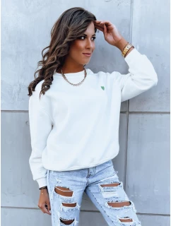 Dámska mikina HEARTBEAT biela FashionStreet BY1214