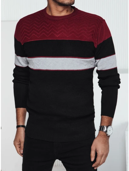 Pánský černý svetr Dstreet model 21982560 - FashionStreet Pánský černý svetr Dstreet model 21982560 - FashionStreet