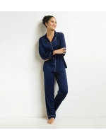 Dámské pyžamo set model 21312102 SET tmavě modrá - DIM Dámské pyžamo set model 21312102 SET tmavě modrá - DIM