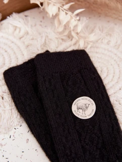 Dámské vlněné ponožky Černé