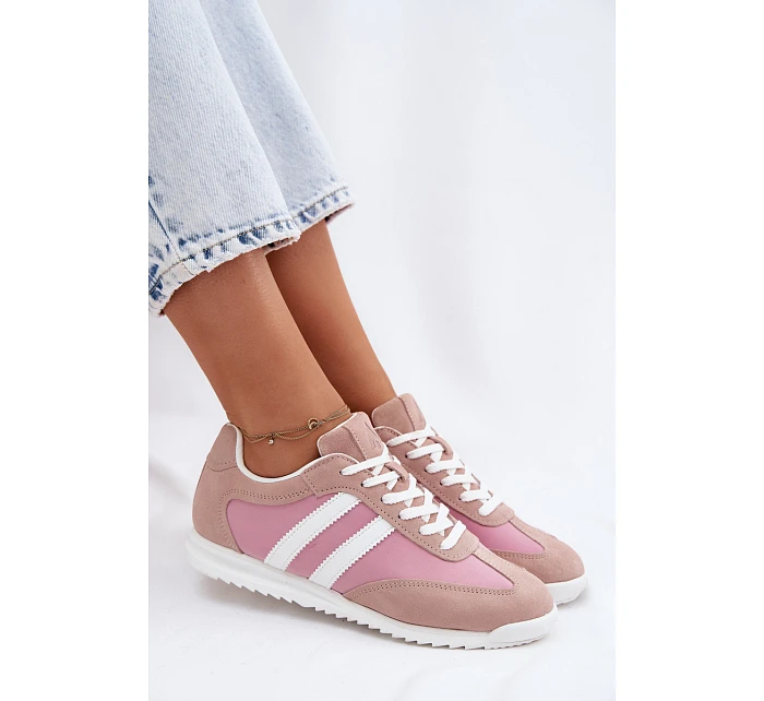 Semišové Dámské Sportovní Boty  Růžové model 22107485 - McArthur